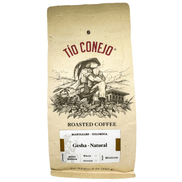 Gesha Natural Process Coffee - Whole Bean (Medium Roast)